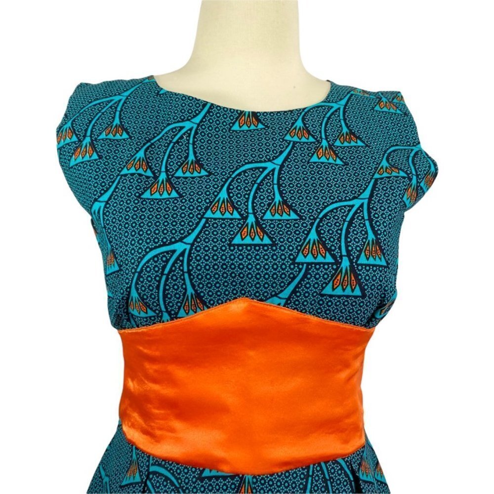 African inspired print A-line dress - Picture 2 of 8